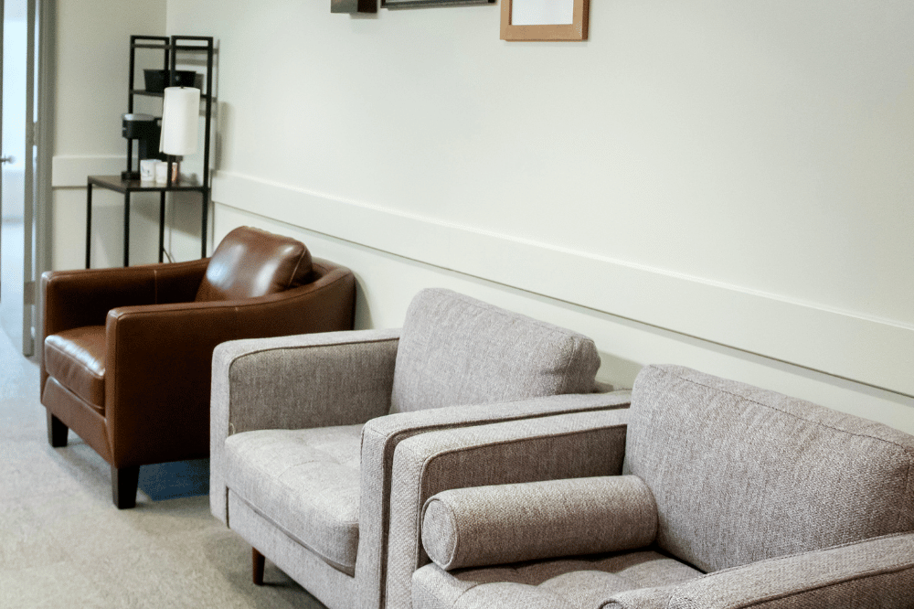 reception area armchairs